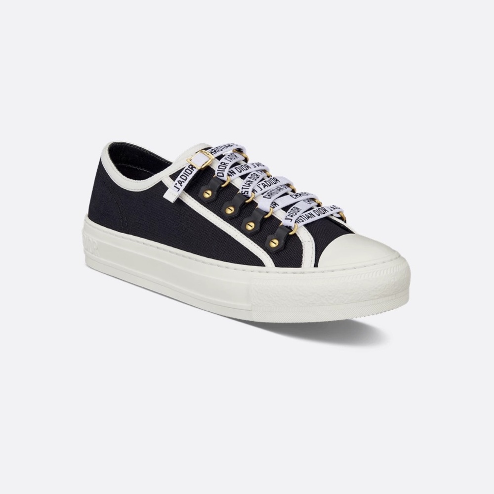 Dior Black and White Canvas Walk’n Sneakers